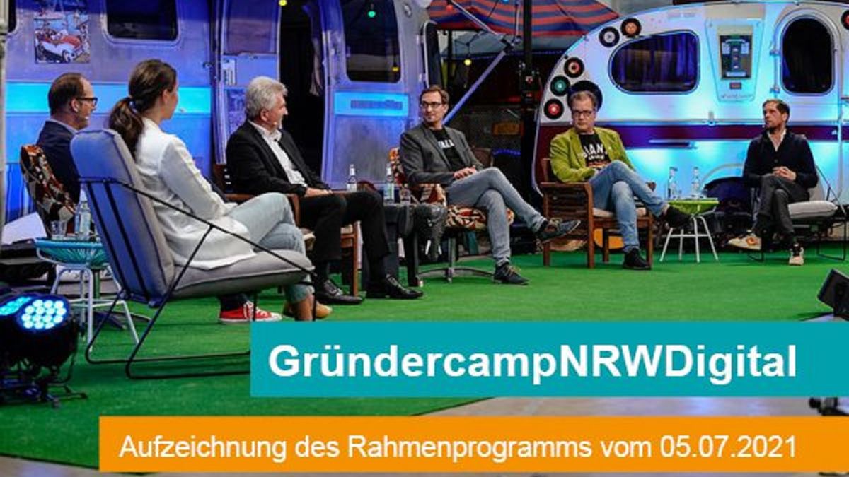 #GründercampNRWDigital - Bühne und Podium